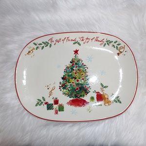 Lenox, Holiday Inspiration & Illustrations The Gift of Friends Platter